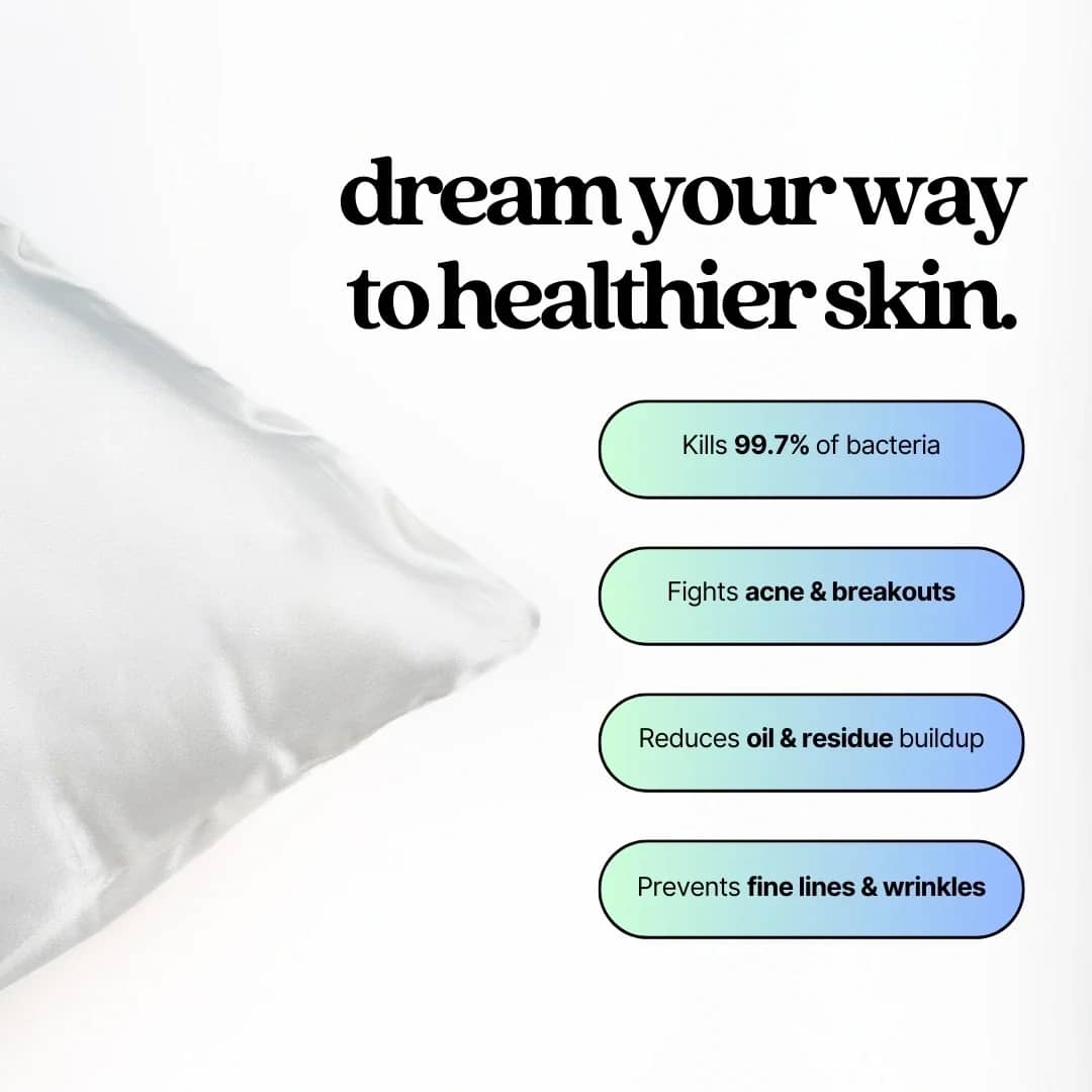 prefix™ anti-acne silk pillowcase