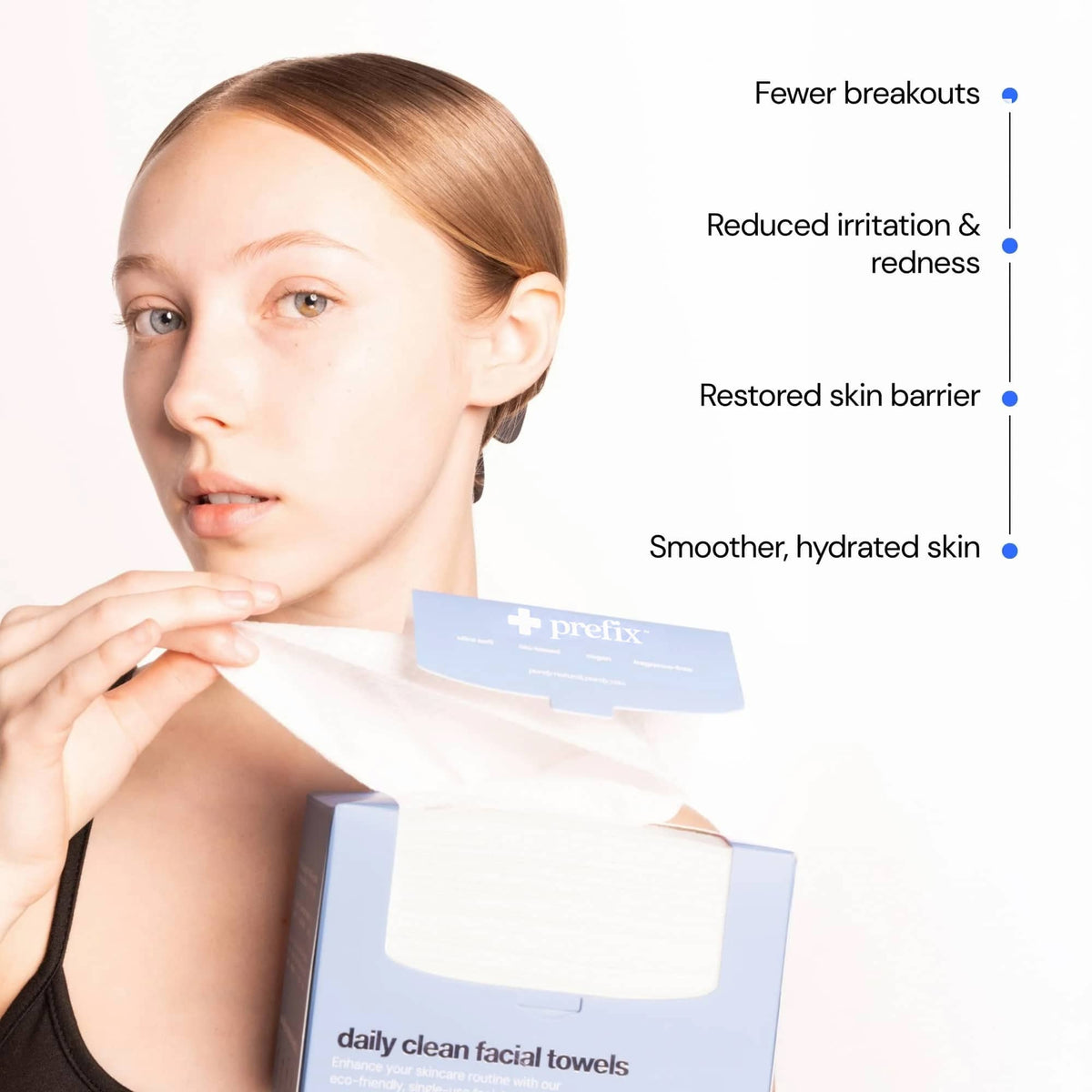 prefix™ daily clean face towels