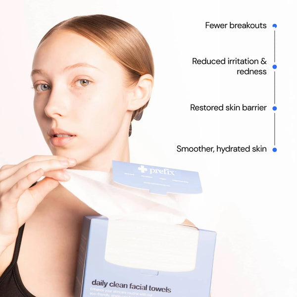 prefix™ daily clean face towels