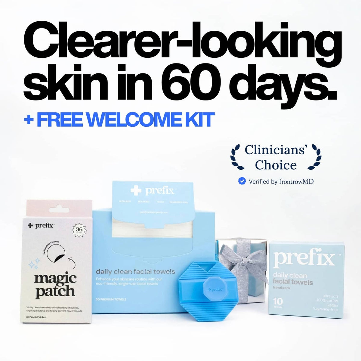 prefix™ daily clean facial towels
